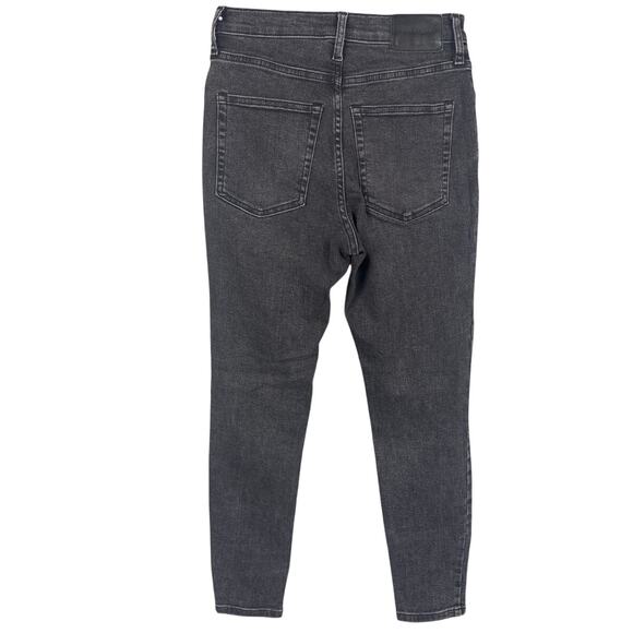 Everlane Ankle Skinny Jeans Black Wash Size 27 Button Front Five Pocket Classic - Picture 2 of 7